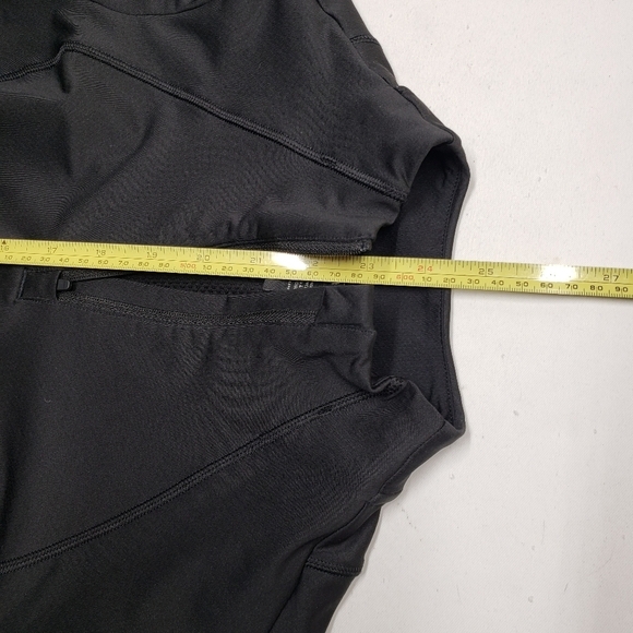 Athleta Black 1/4 Zip Long Sleeve Pullover Jacket Top Back Pocket Size XXS - Picture 11 of 13